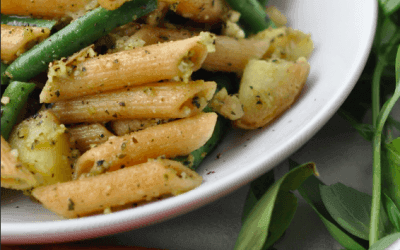 Pastasalade met boontjes en dragon