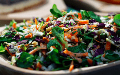 Salade van rauwe groenten & gember