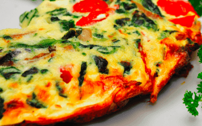 Omelet met spinazie